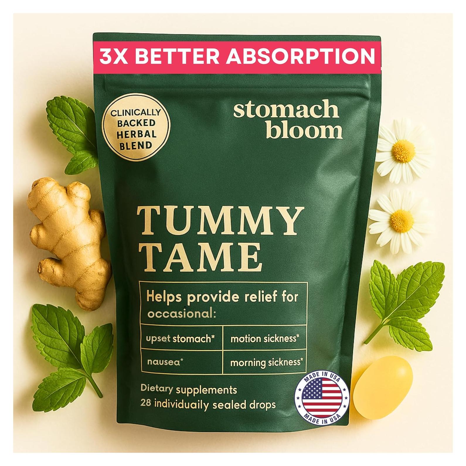 Gotas de Jengibre Tummy Tame 28 ml - Alivio de Náuseas