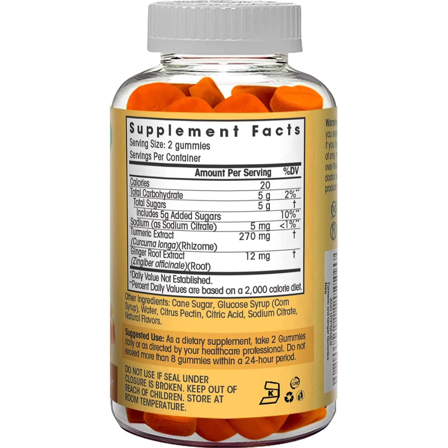 Gomitas Masticables Veganas Flamingo 60 Unidades Cúrcuma Jengibre