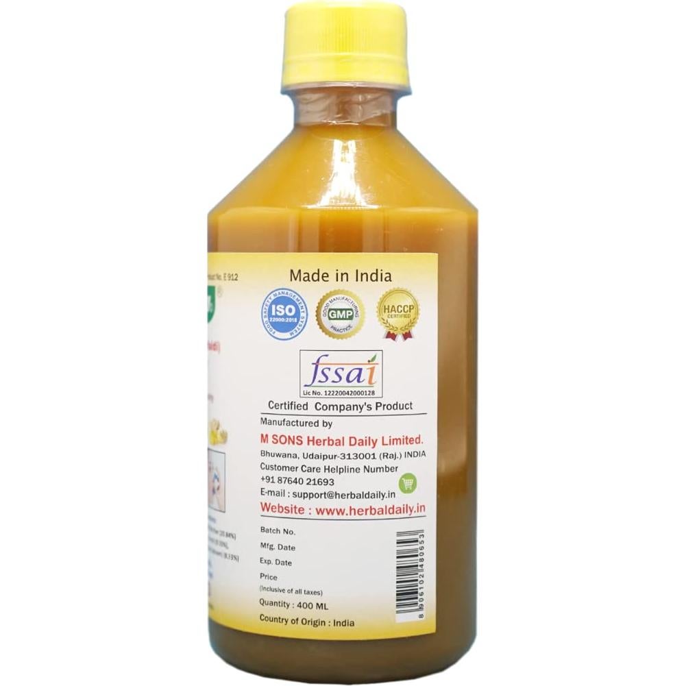 Suplemento de Cúrcuma Herbal Daily 400ml - Bienestar General