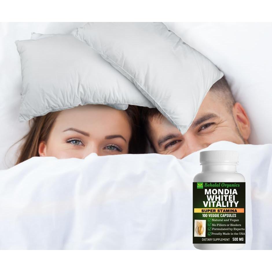 Suplemento Natural Mondia Whitei Behalal 100 Cápsulas Veganas