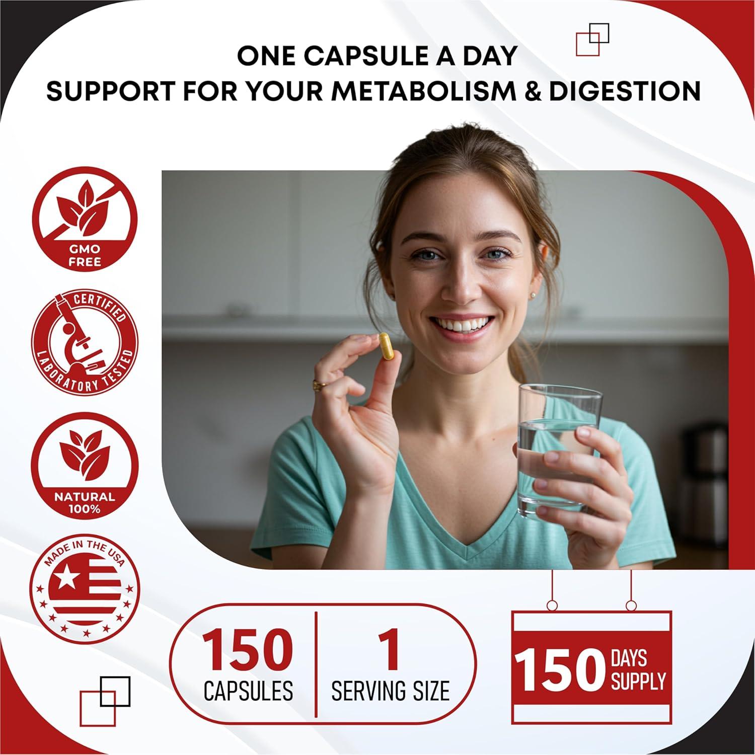 Suplemento de Berberina Gudomet 150 Cápsulas 14 en 1