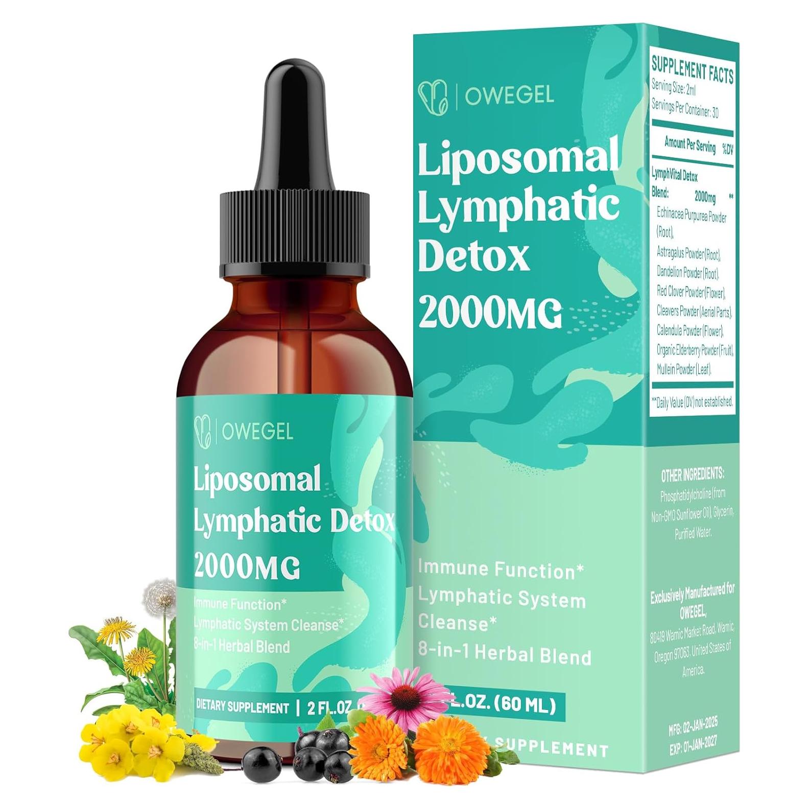 Gotas Liposomales Drenaje Linfático OWEGEL 2000mg 60ml