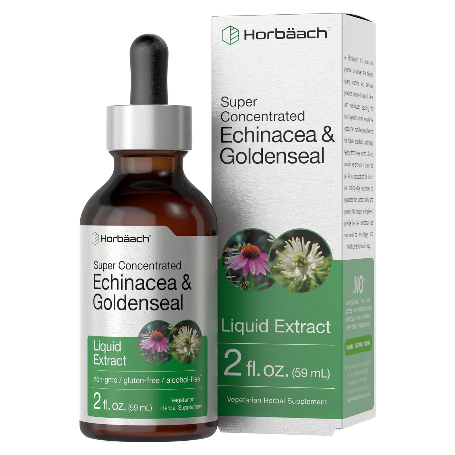 Extracto Líquido de Echinacea y Goldenseal Horbaach 59 ml
