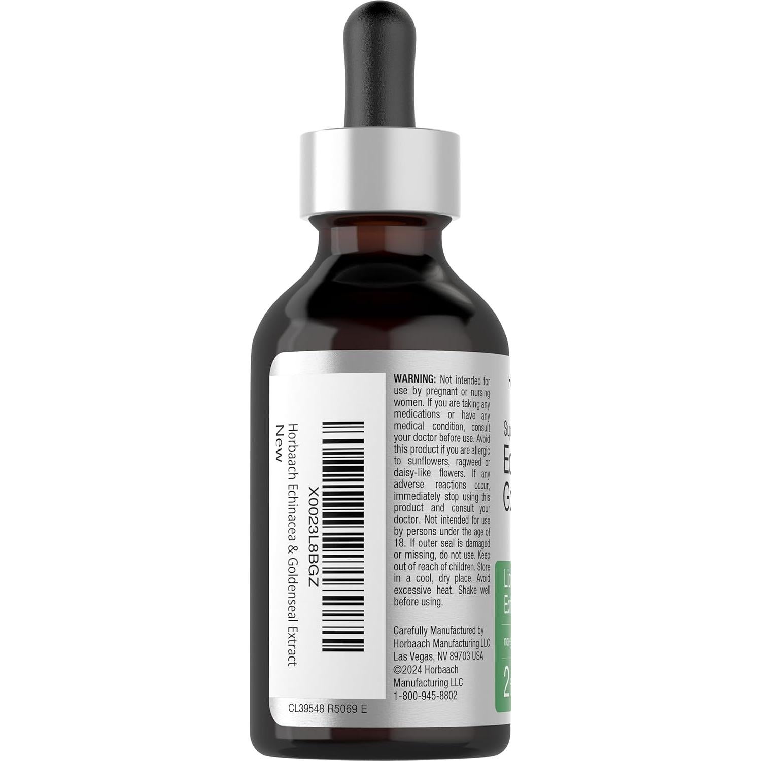 Extracto Líquido de Echinacea y Goldenseal Horbaach 59 ml