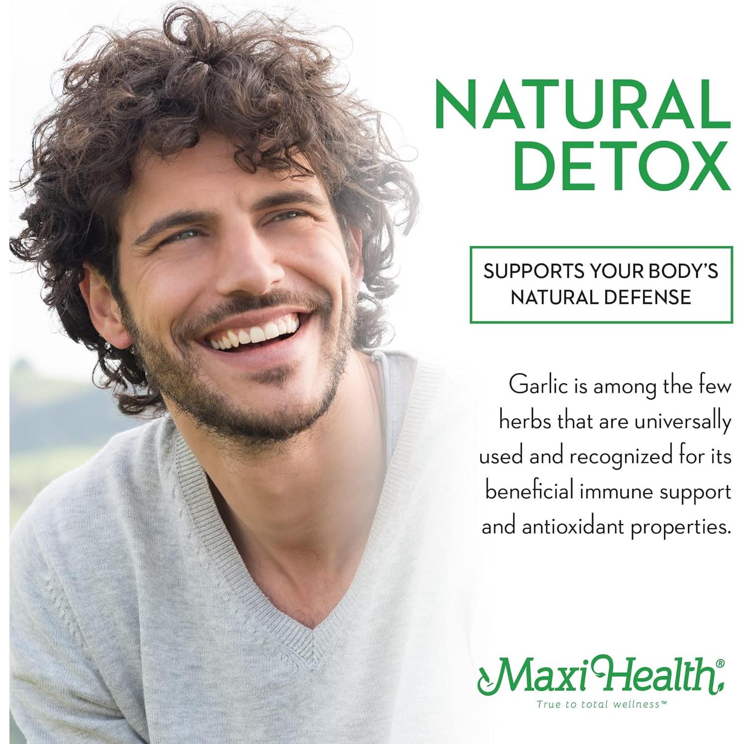 Maxi Health - Maxi Biotic Ajo Kyolic 180 Cápsulas Vegetales