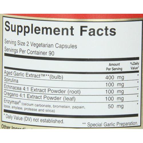 Maxi Health - Maxi Biotic Ajo Kyolic 180 Cápsulas Vegetales