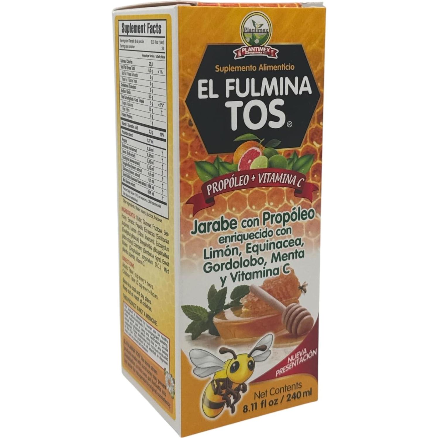 Jarabe Vitamina C Fulminatos 230g - Con Propóleo y Limón