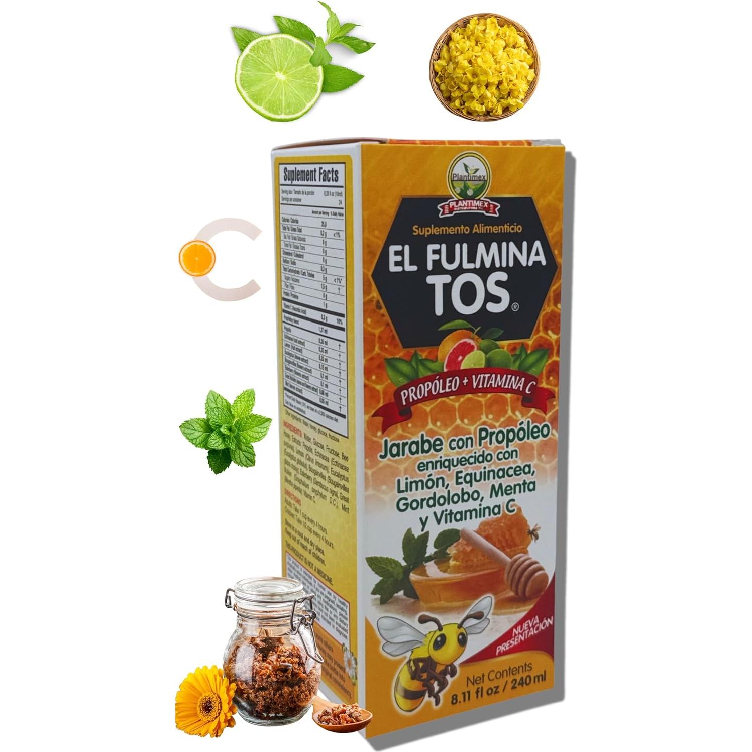 Jarabe Vitamina C Fulminatos 230g - Con Propóleo y Limón