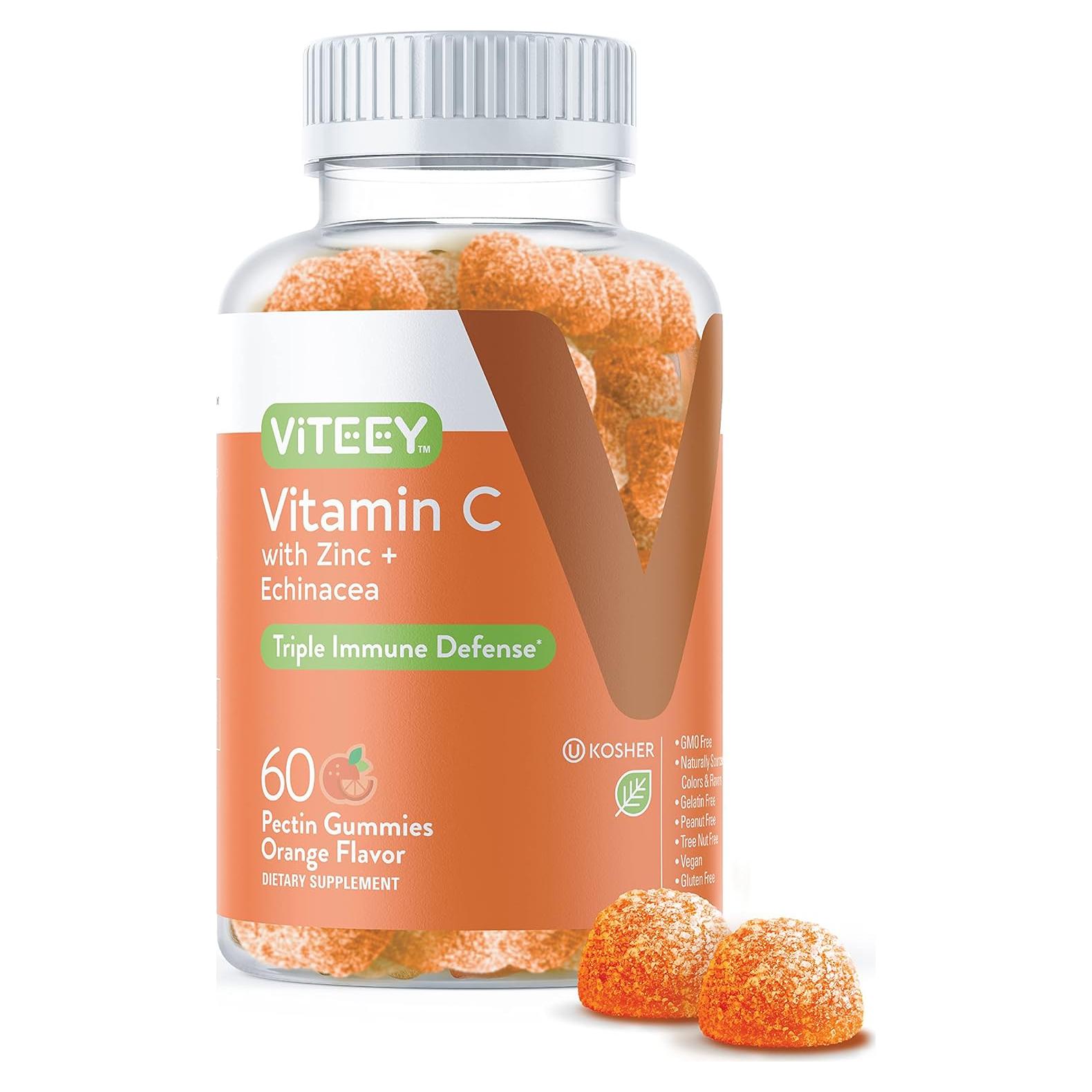 Gomitas de Vitamina C Viteey 60 Unidades - Veganas y Sin Gluten