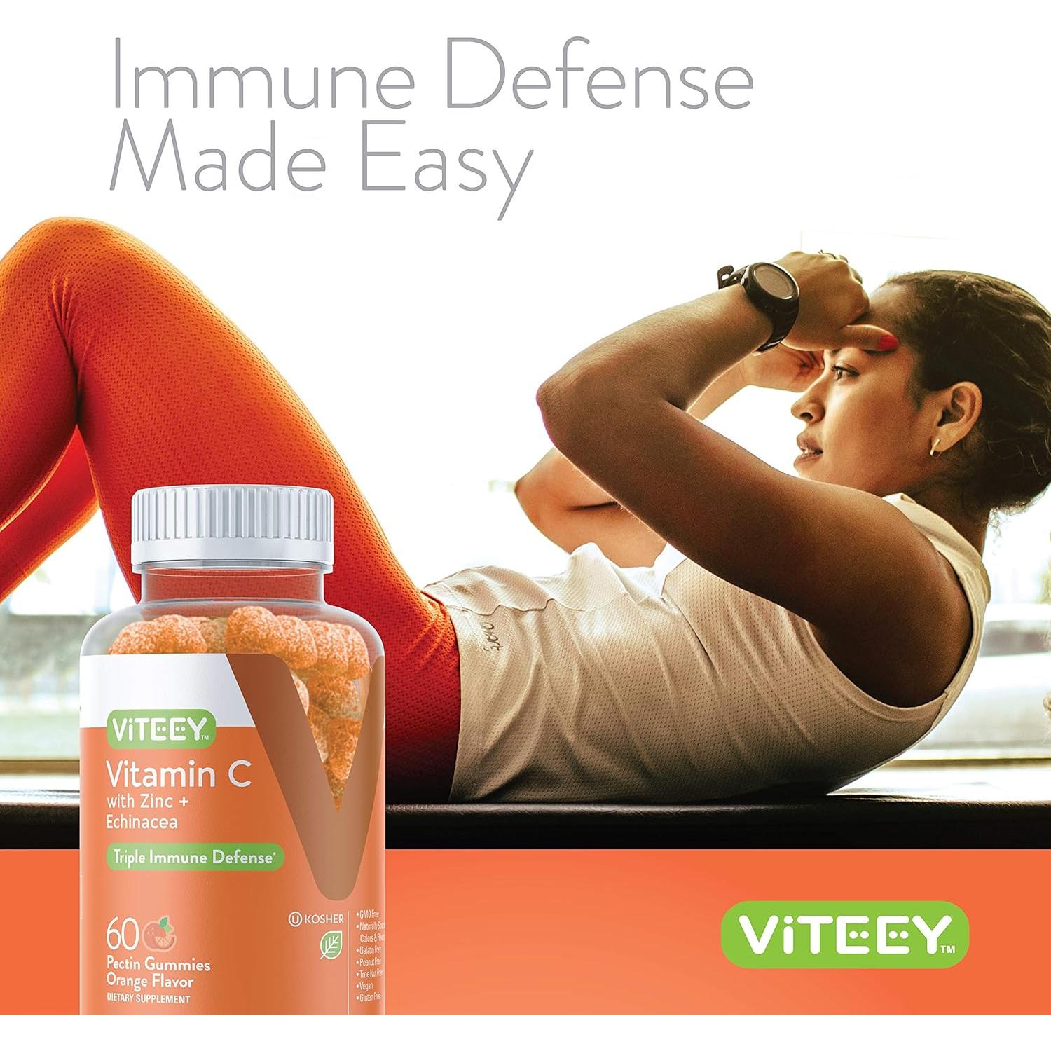 Gomitas de Vitamina C Viteey 60 Unidades - Veganas y Sin Gluten