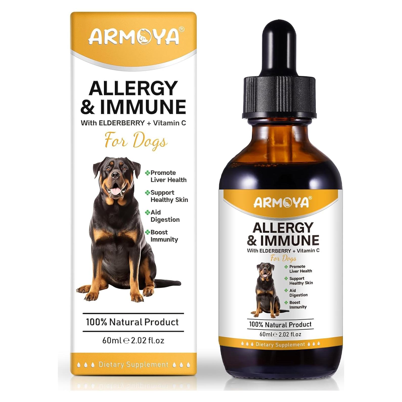 Gotas Alivio Alergias Perros ARMOYA 140g - Natural con Cúrcuma