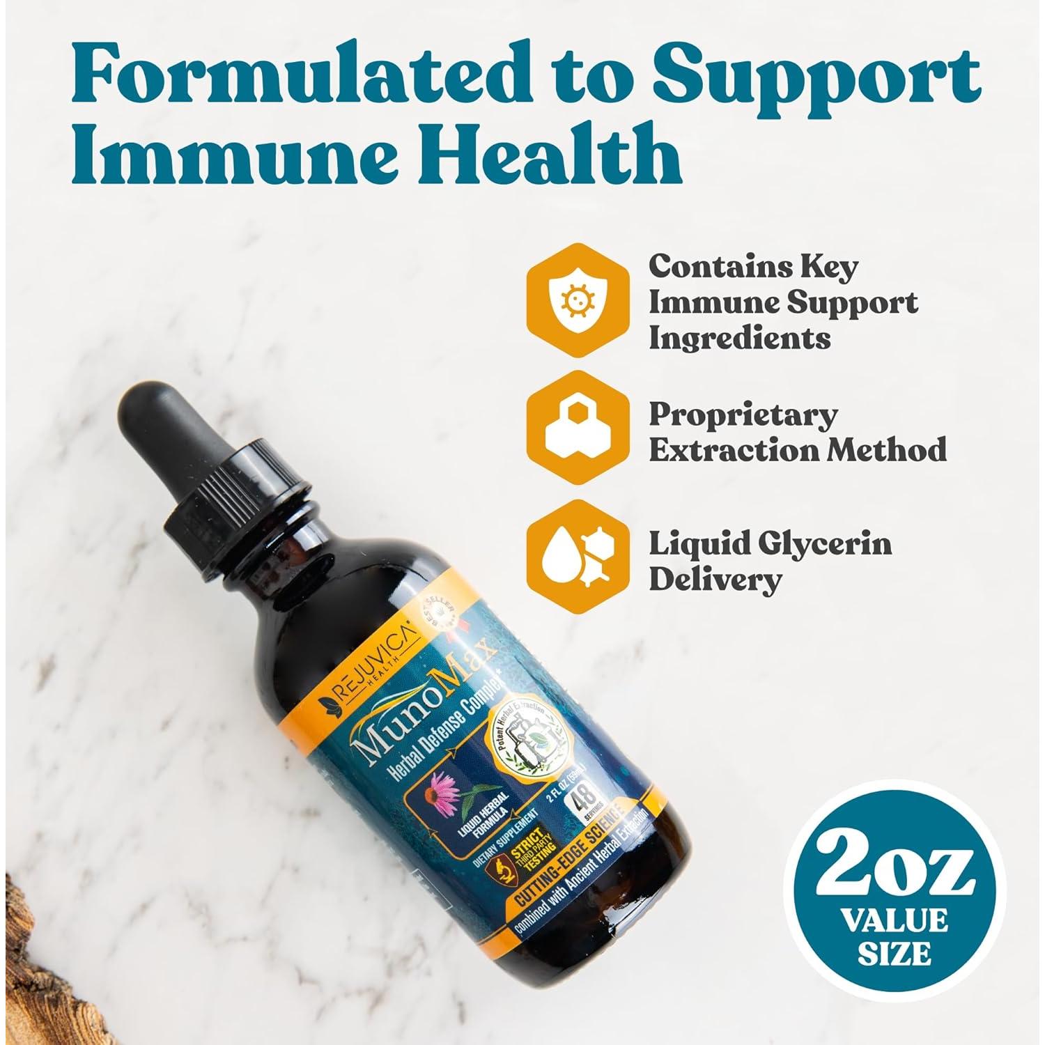 Suplemento Inmunológico Líquido MunoMax - 2 Unidades - Equinácea, Reishi y Más