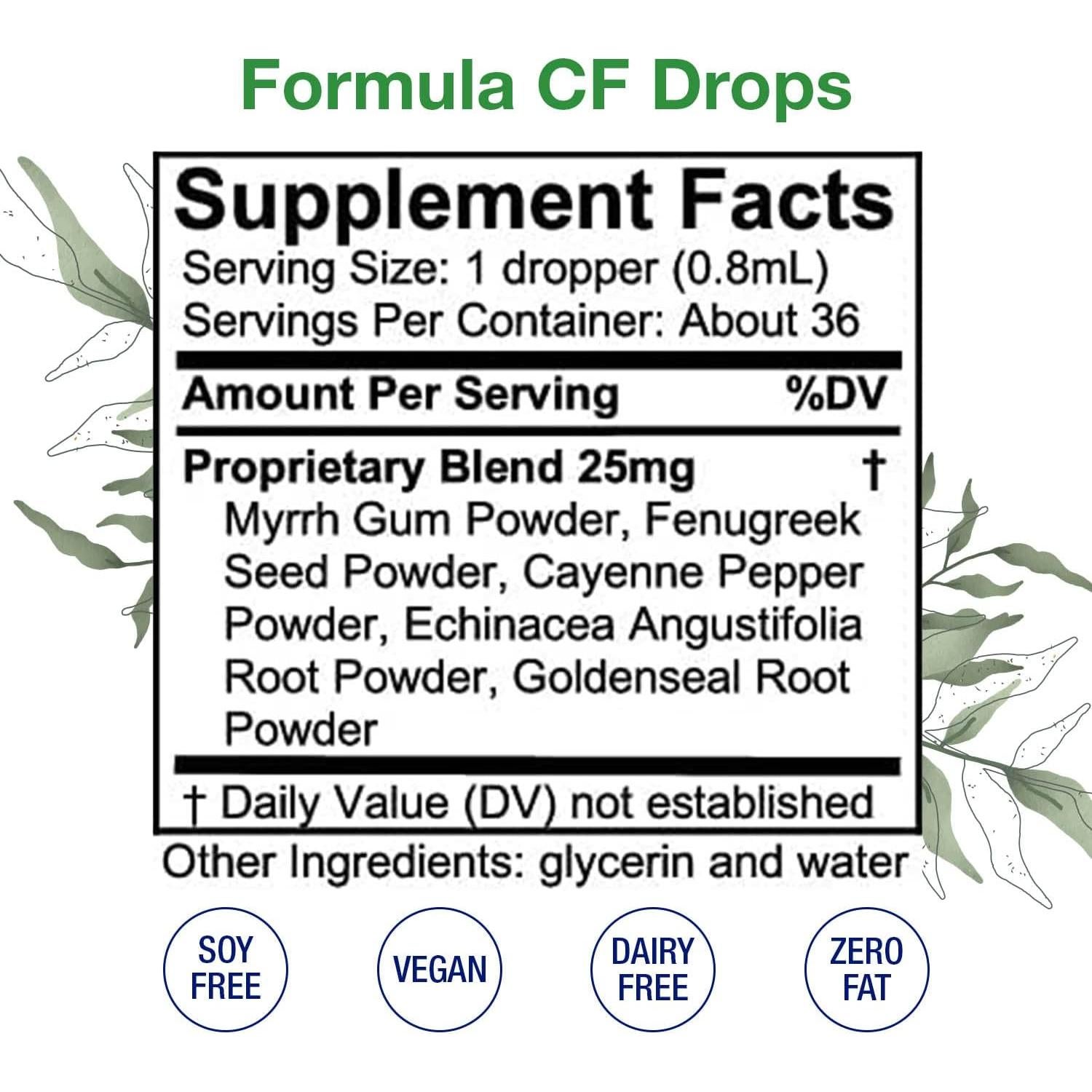 Gotas Herbales CF HoneyCombs 29.57 ml - Suplemento Inmunológico