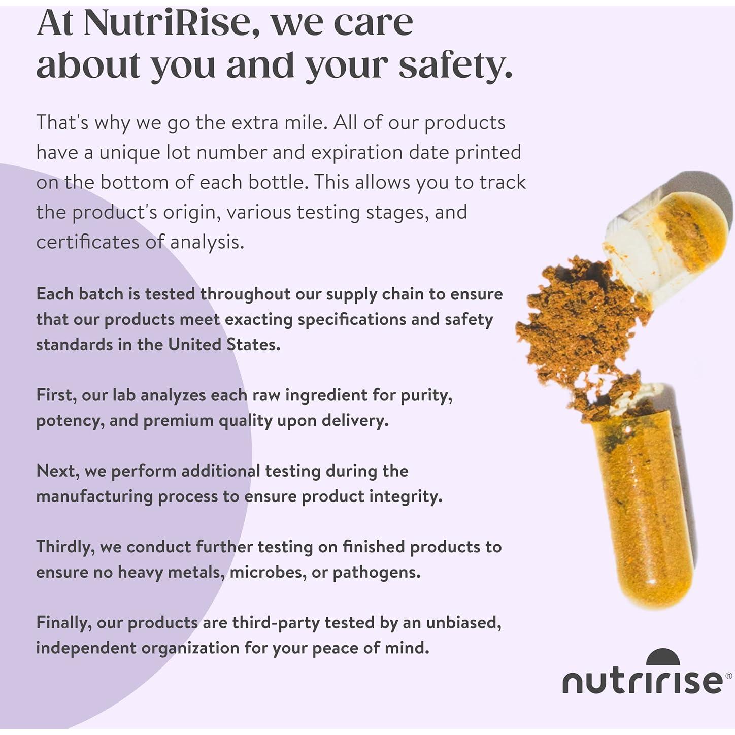 Suplemento Inmunológico NutriRise 90 Cápsulas - Vitamina C, Zinc, Probioticos