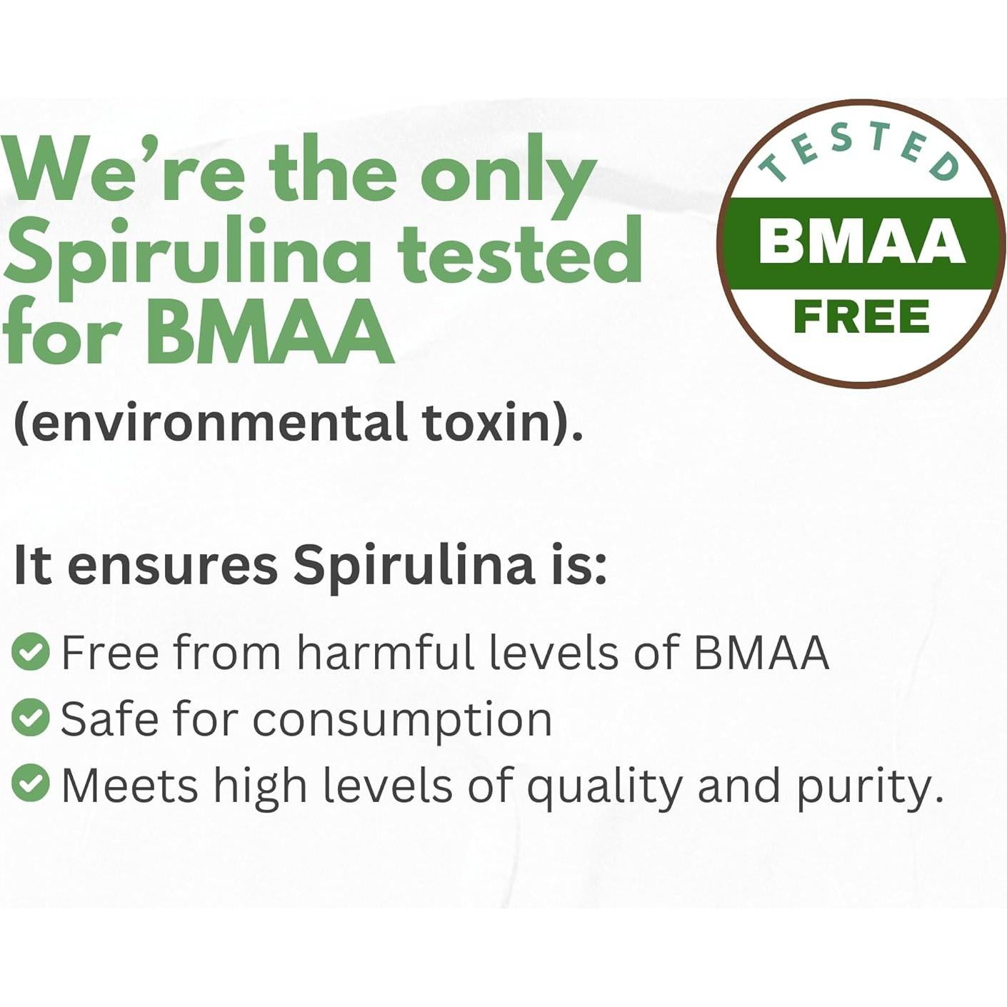 Cápsulas de Espirulina Orgánica 3000 mg HCL Herbal Code Labs - 180 Unidades