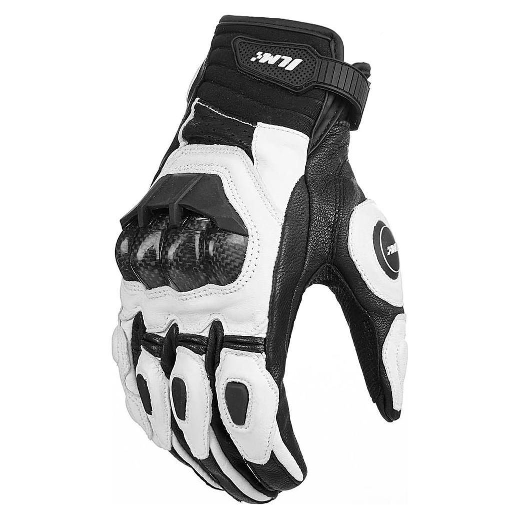 Guantes de motocicleta ILM GRC01 de cuero transpirables