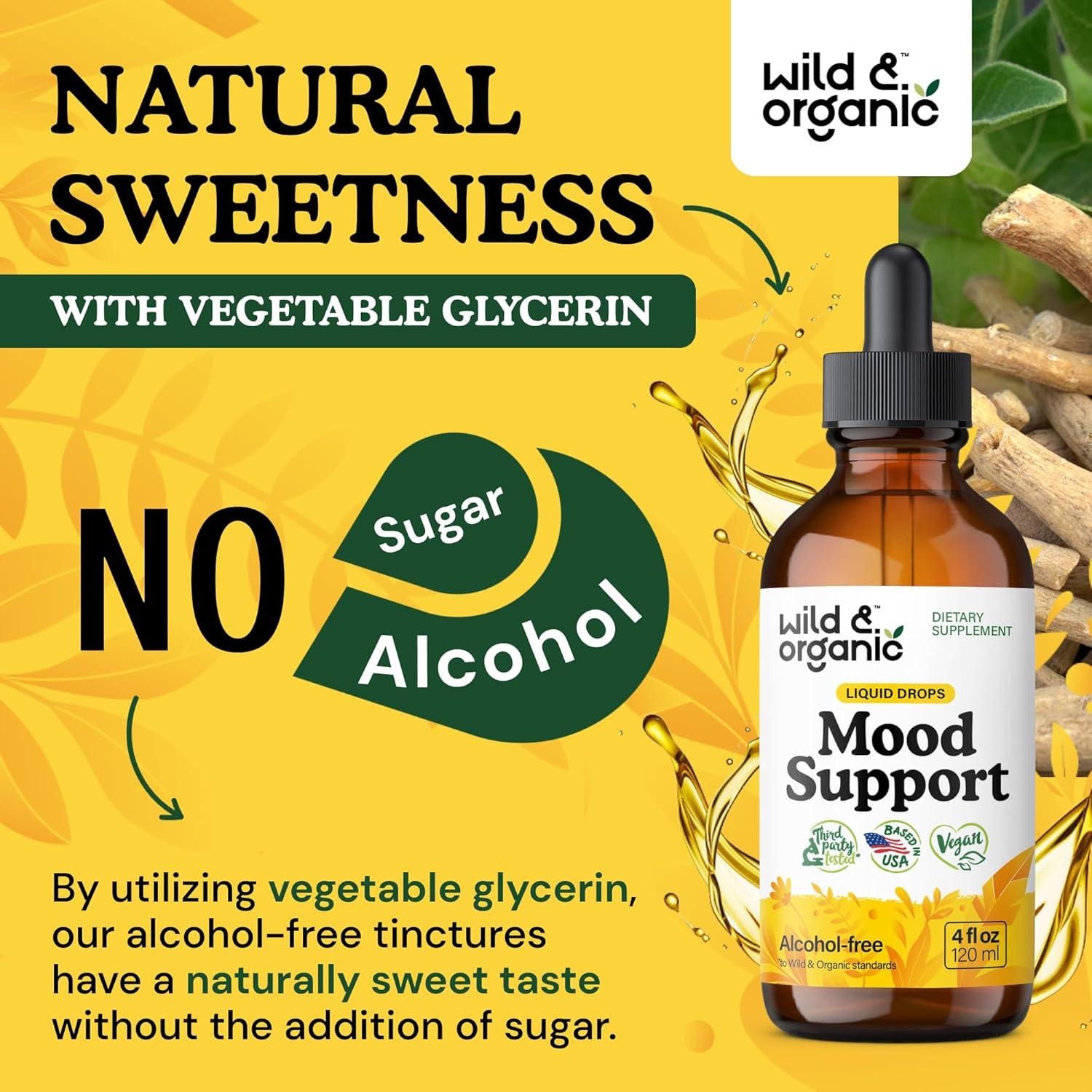 Suplemento Líquido Wild & Organic 118.3 ml - Apoyo al Estado de Ánimo