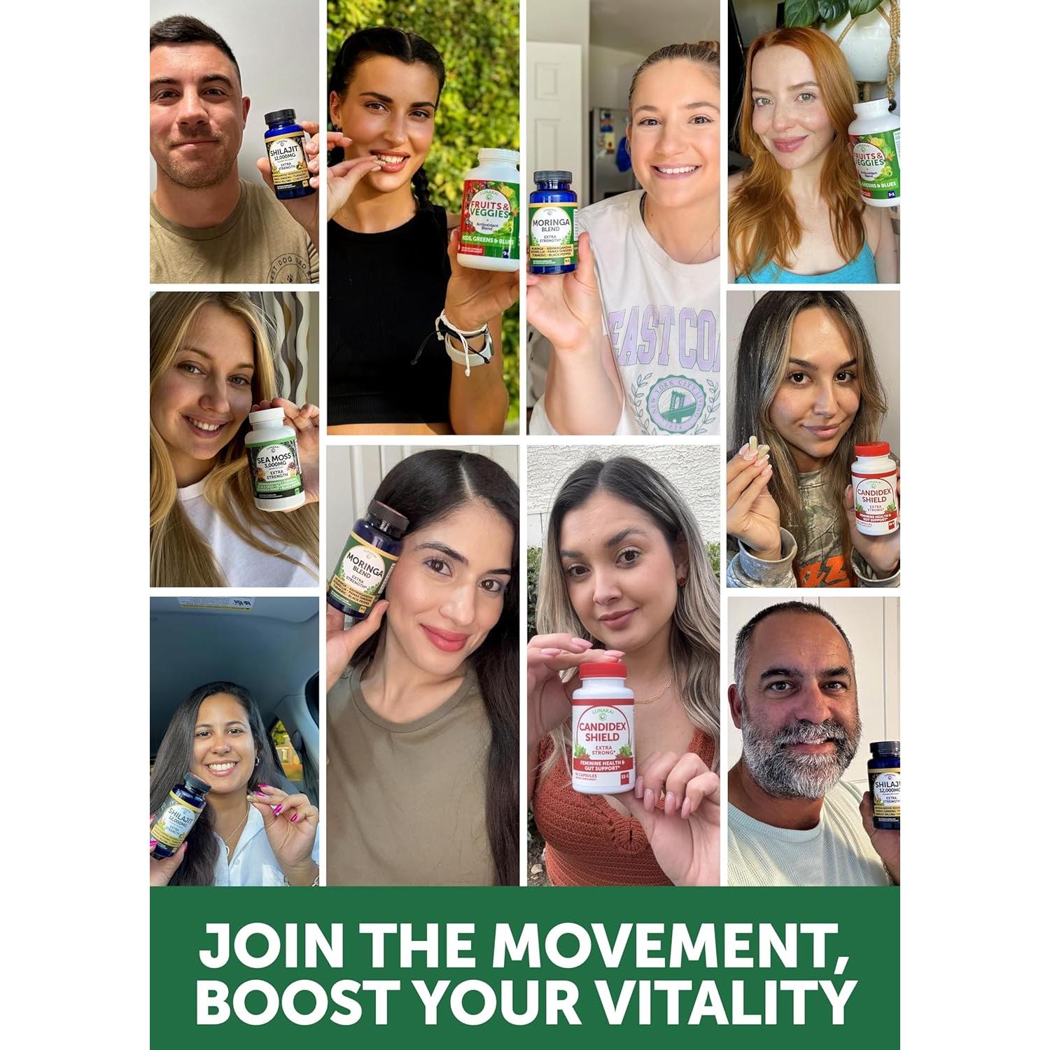 Cápsulas de Moringa Lunakai 7850mg - 60 Unidades Veganas