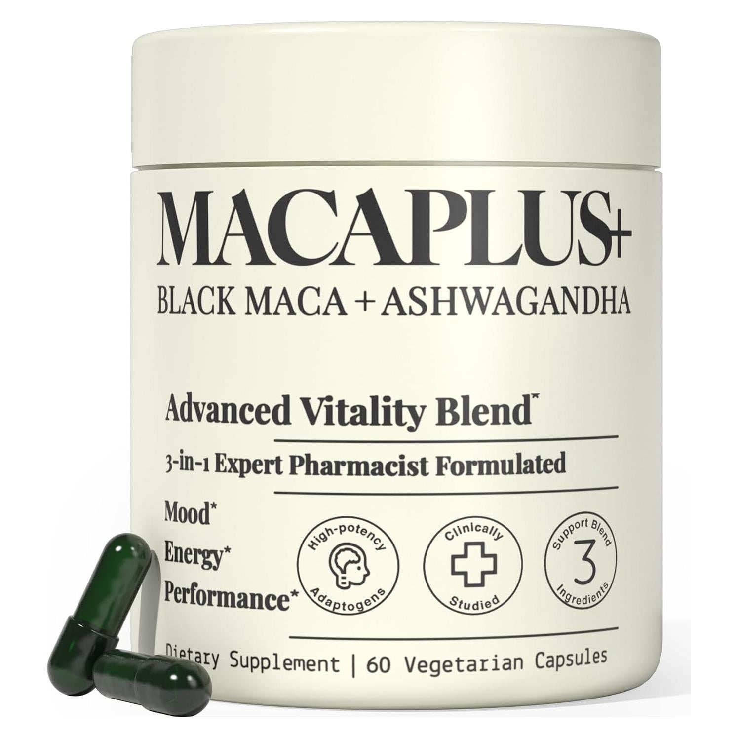 Suplemento Maca Negra Orgánica Plus+Ultra 40,000mg 40x 100g