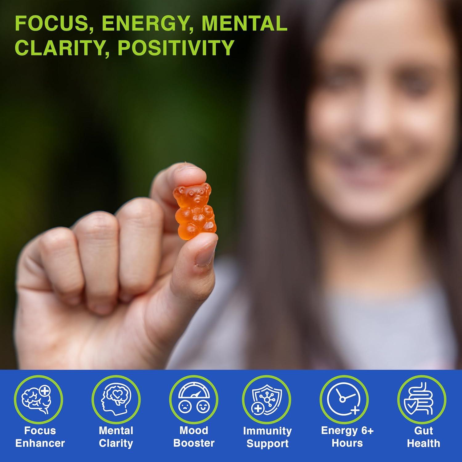 Gomitas Veganas de Ashwagandha y Hongos Orgánicos Vemax - 2500 mg