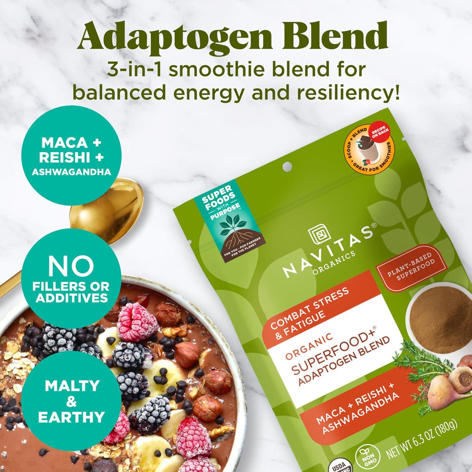 Mezcla de Adaptógenos Superfood+ Navitas Organics 178g