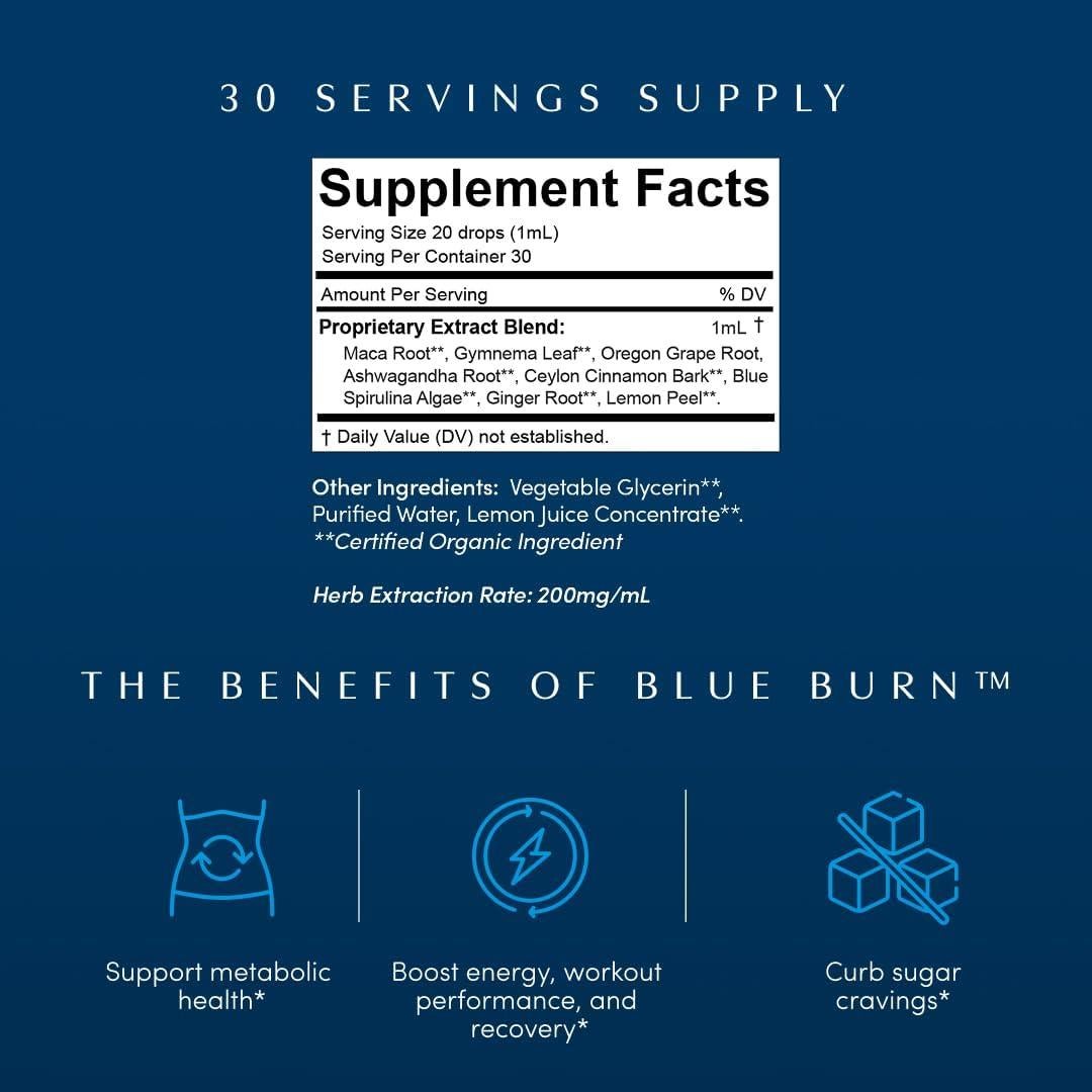 Suplemento Líquido Herbal Apothékary Blue Burn 36.3 ml