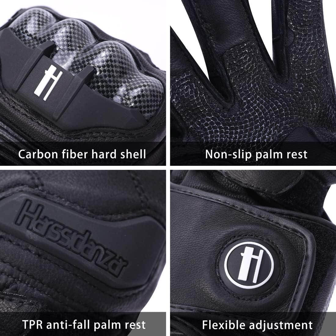Guantes de motocicleta Harssidanzar KM045 con protección táctil