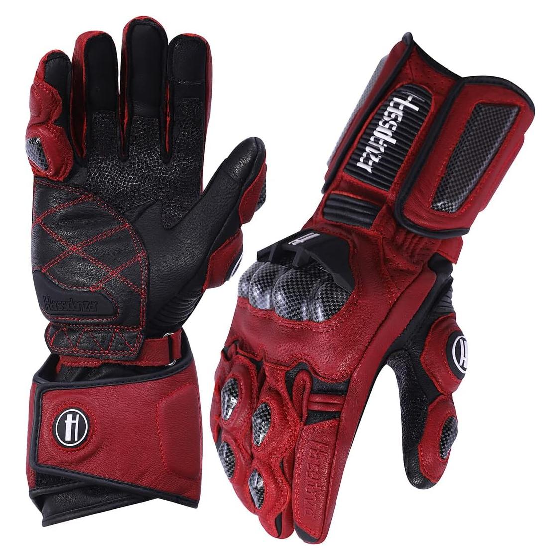 Guantes de motocicleta Harssidanzar KM045 con protección táctil