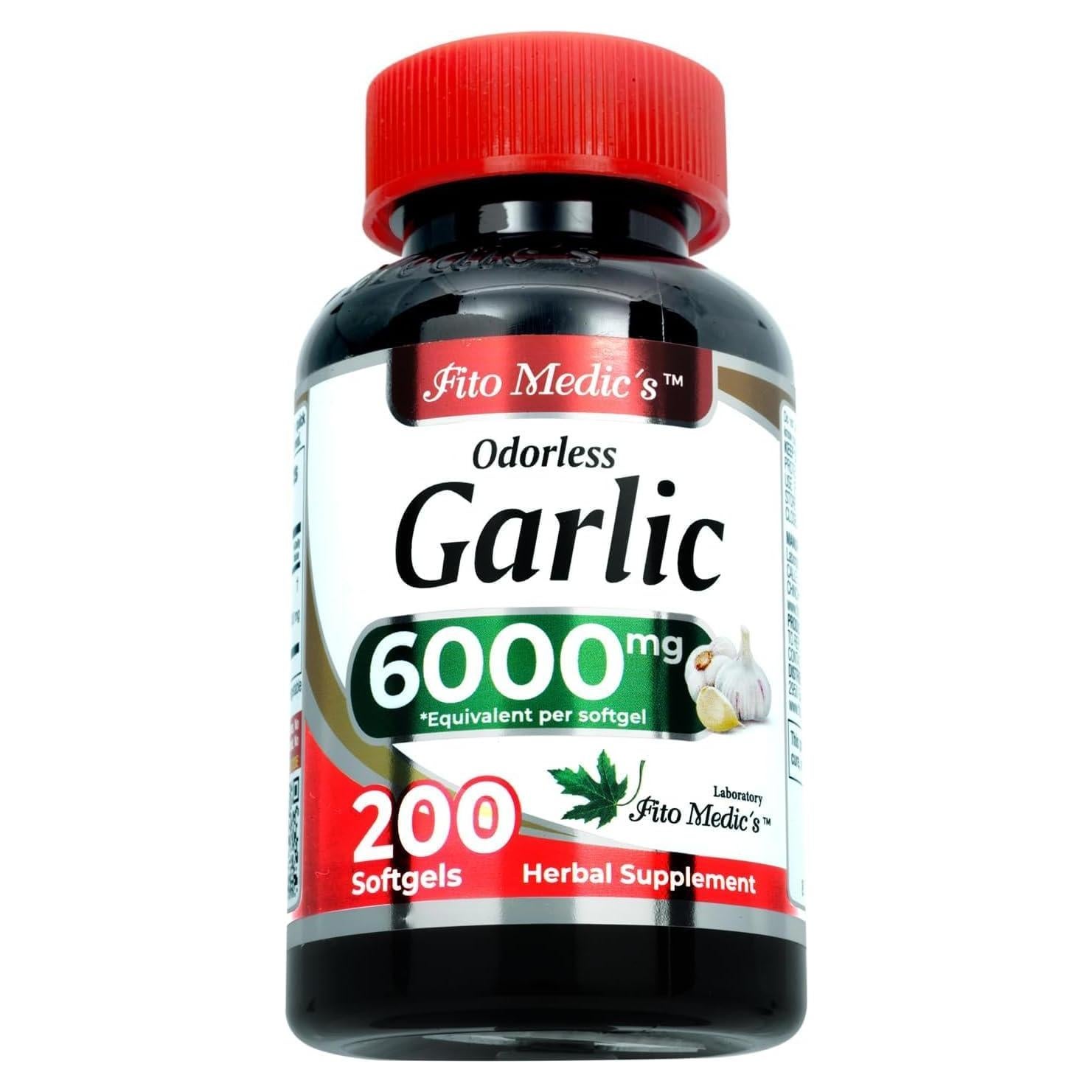 Suplemento de Ajo Fito Medic's 6000 mg Gelatinas Sin Olor