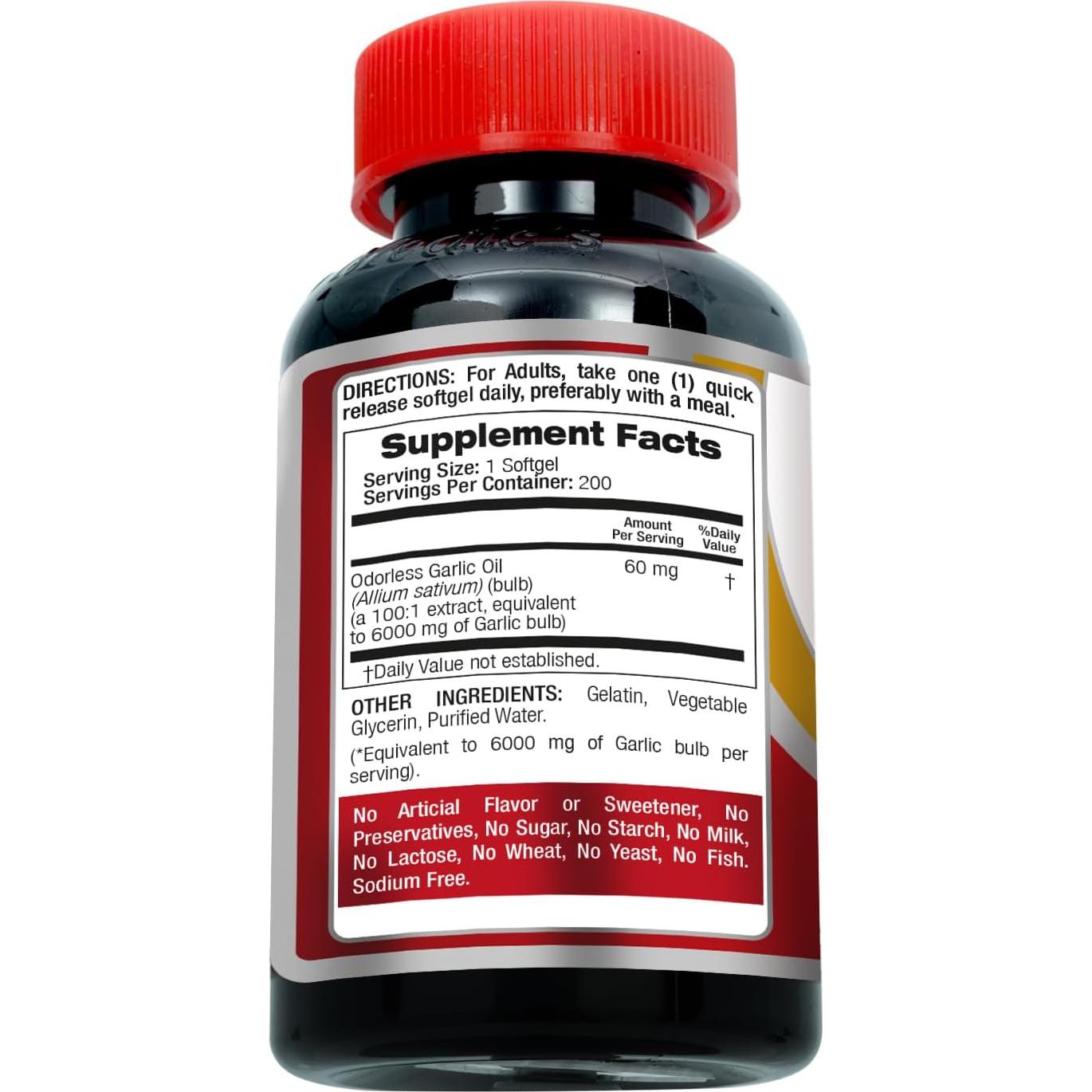 Suplemento de Ajo Fito Medic's 6000 mg Gelatinas Sin Olor