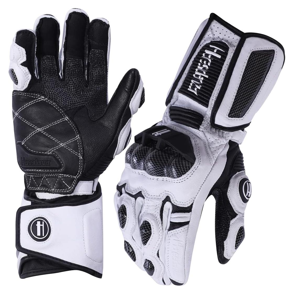 Guantes de motocicleta Harssidanzar KM045 con protección táctil