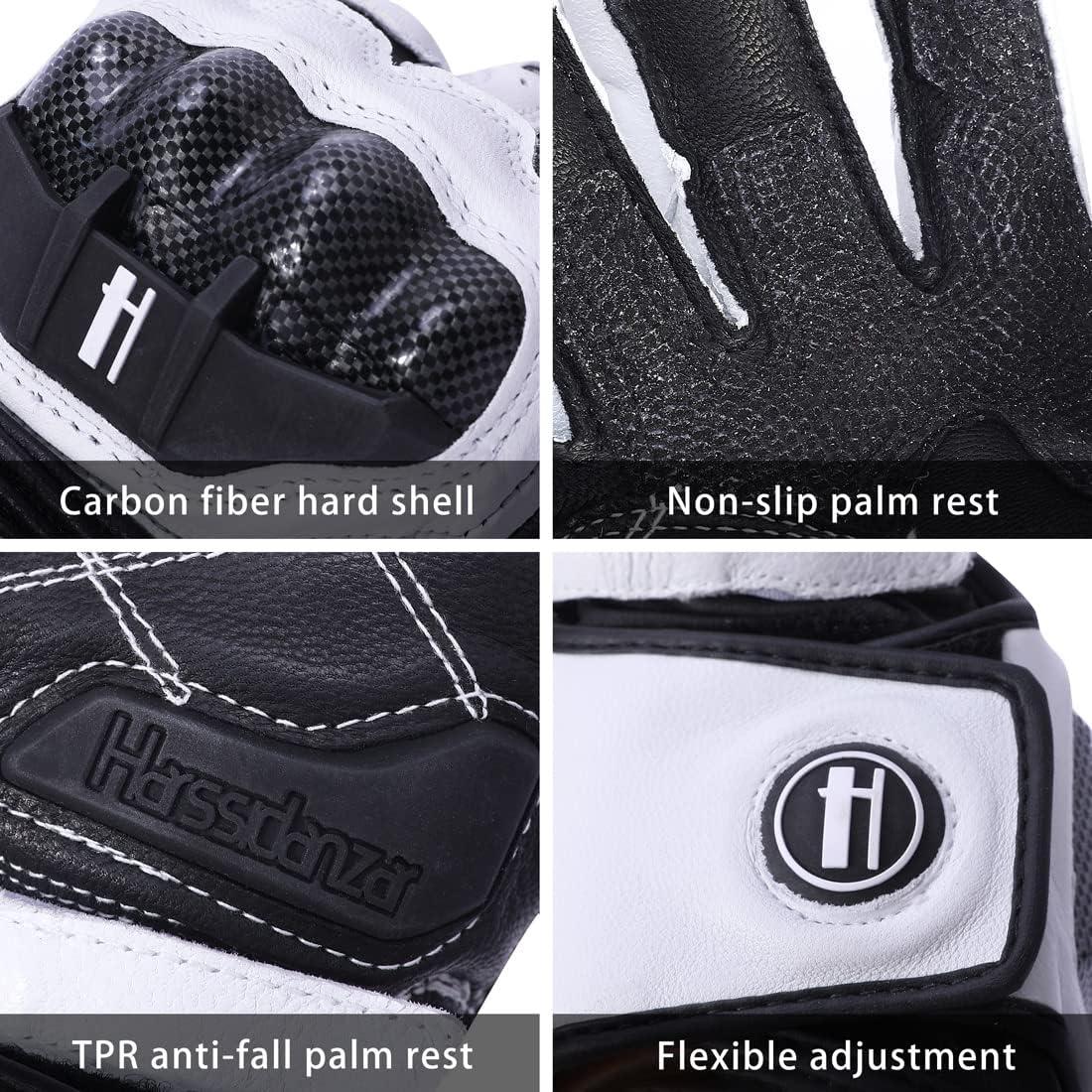 Guantes de motocicleta Harssidanzar KM045 con protección táctil