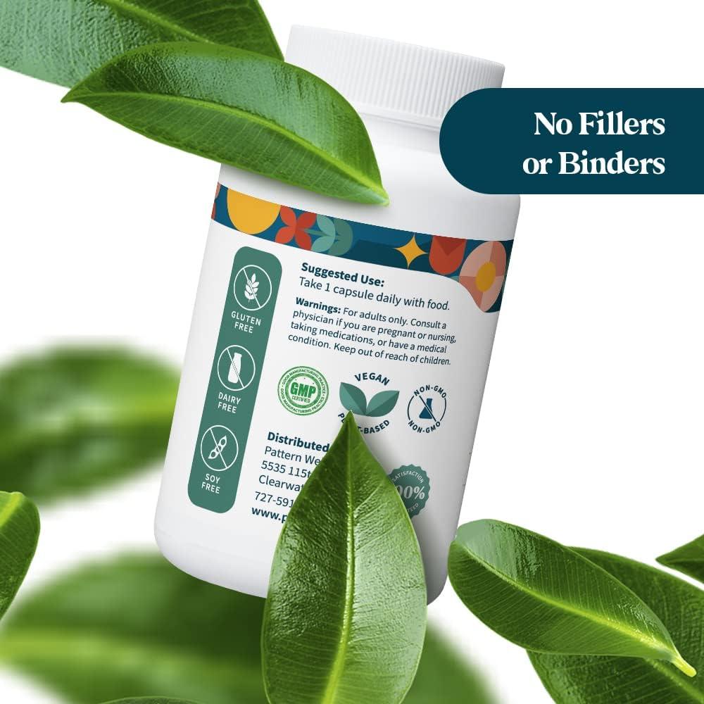 Ajo Orgánico Sin Olor Pattern Wellness 1000mg 30 Cápsulas Veganas