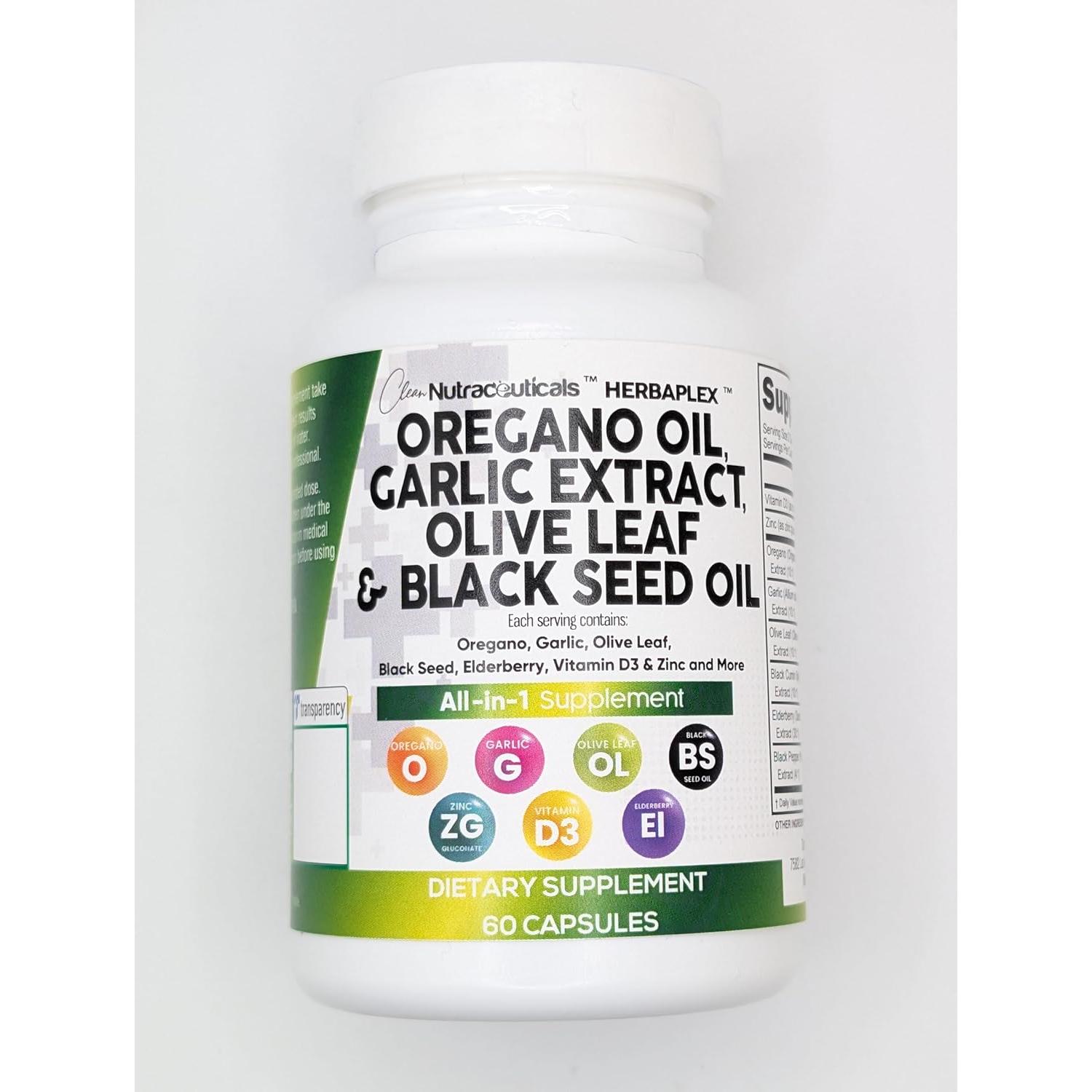 Clean Nutra Suplemento Inmunológico Aceite de Orégano 60 Cápsulas