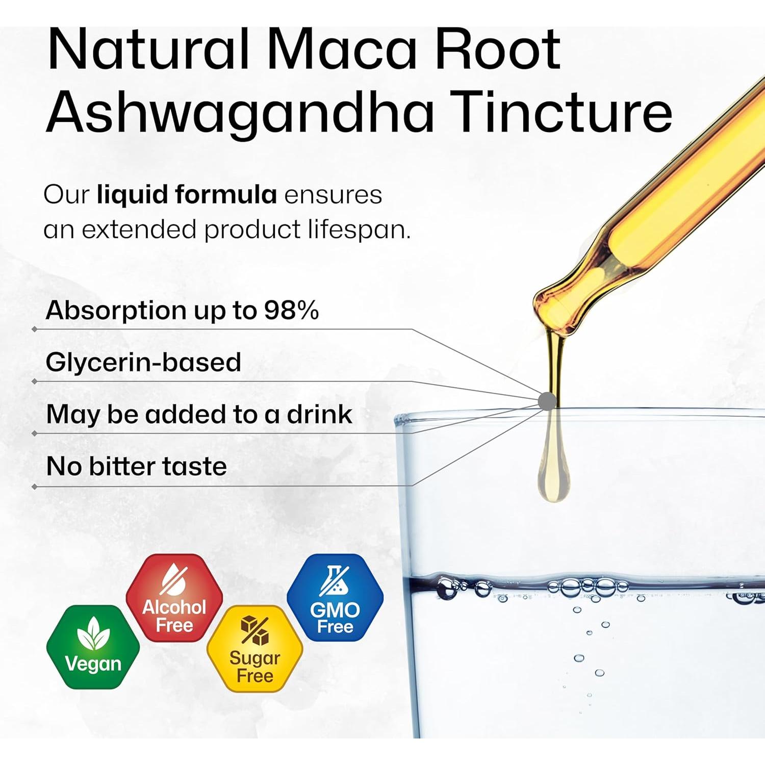 Tinctura de Raíz de Maca y Ashwagandha Bio Krauter 118 ml - Vegana