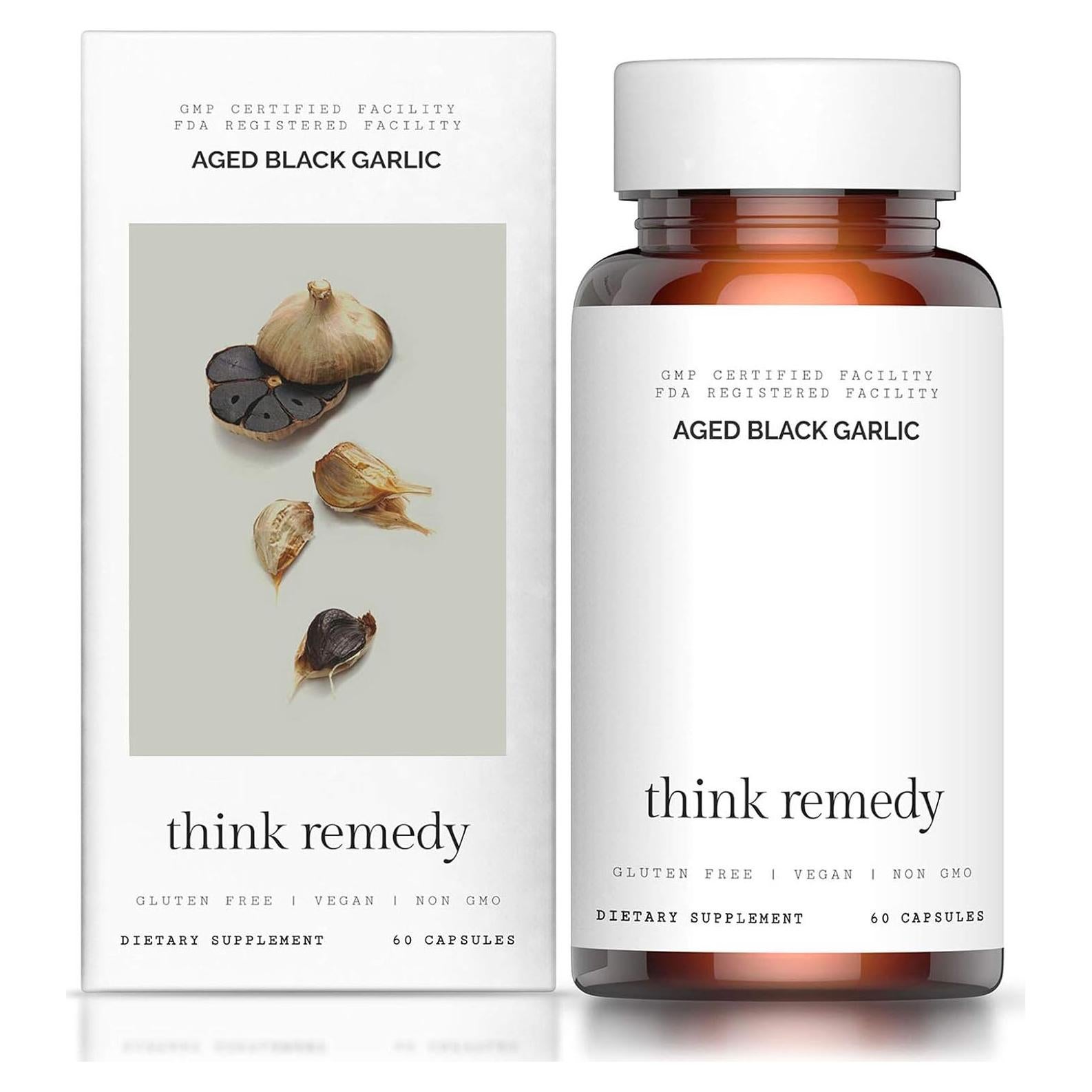 Cápsulas de Ajo Negro Envejecido Think Remedy - 60 Unidades