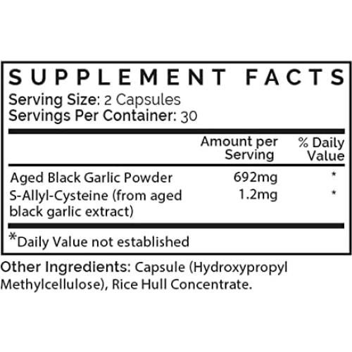 Cápsulas de Ajo Negro Envejecido Think Remedy - 60 Unidades