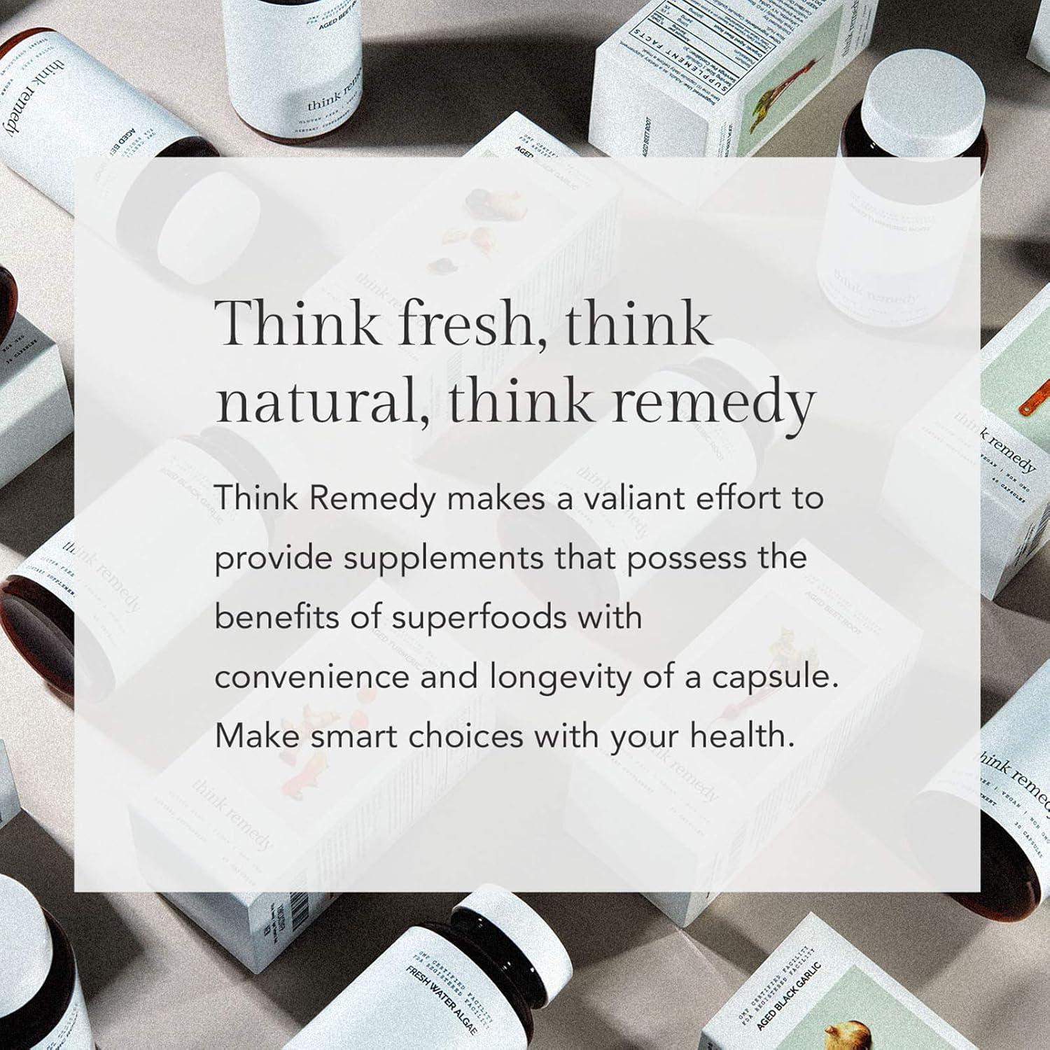 Cápsulas de Ajo Negro Envejecido Think Remedy - 60 Unidades