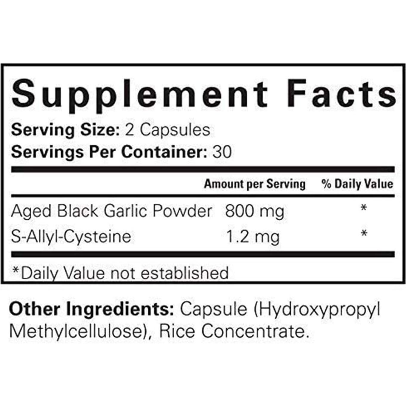 Cápsulas de Ajo Negro Envejecido Think Remedy - 60 Unidades