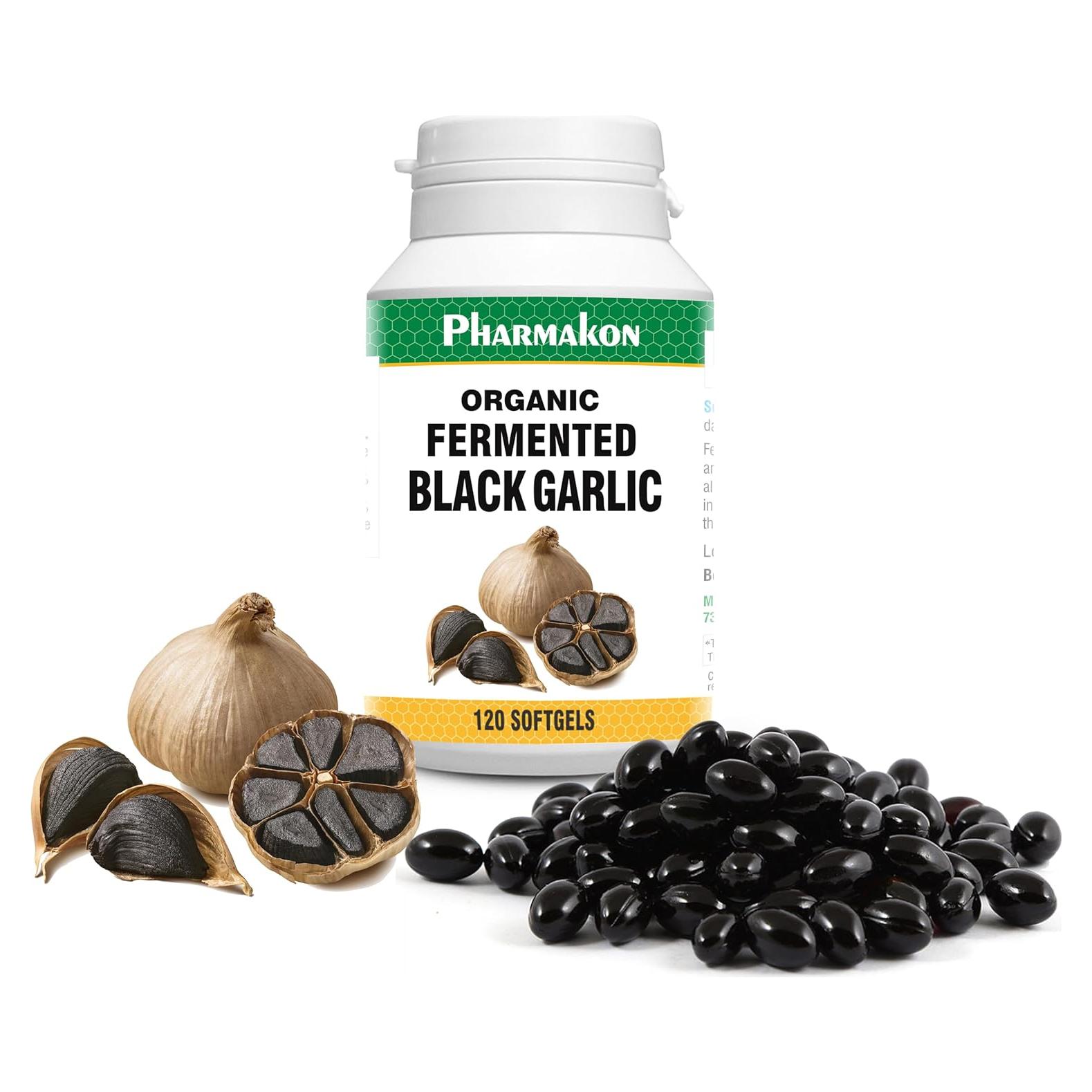 Ajo Negro Orgánico Pharmakon 120 Cápsulas Blandas Saludables