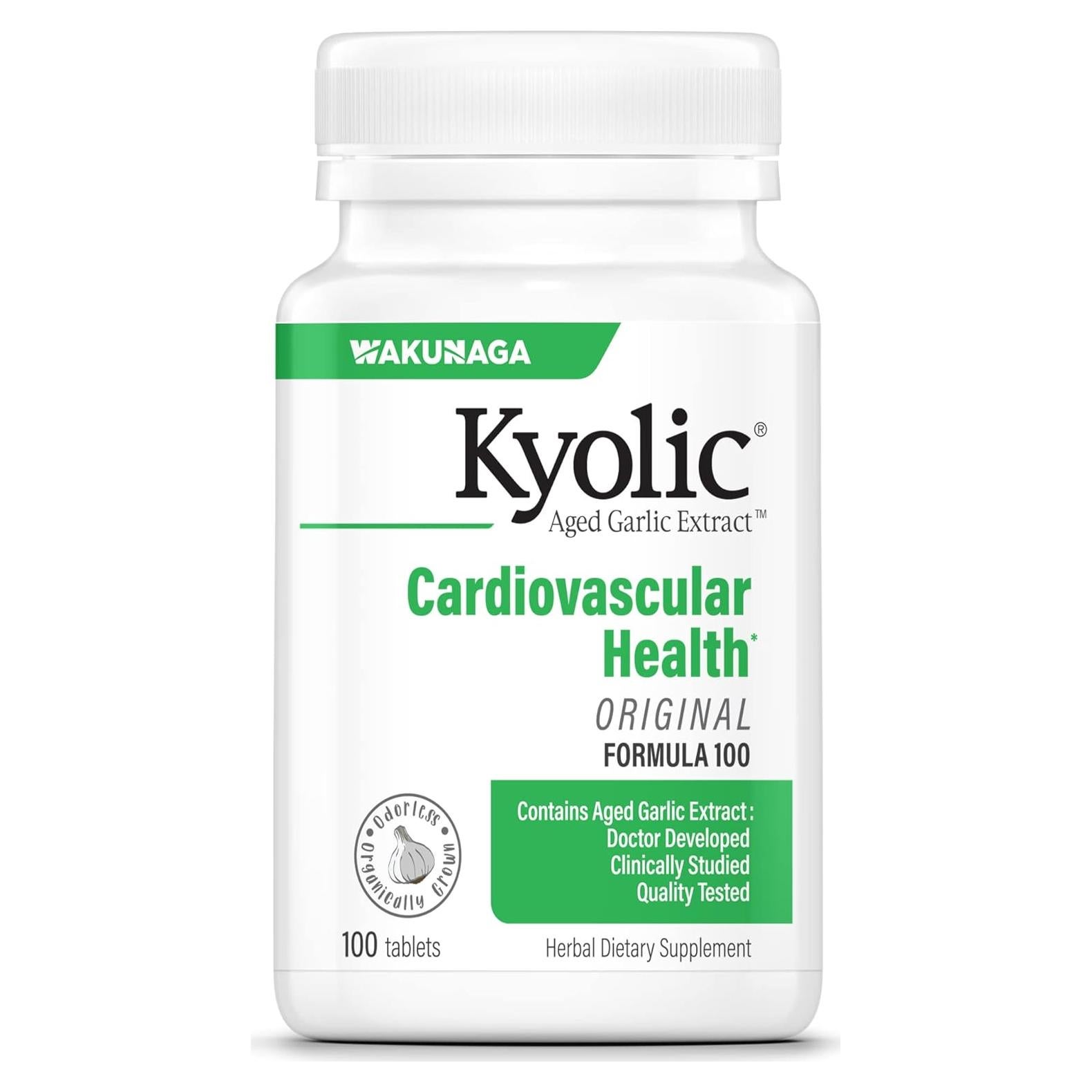 Extracto de Ajo Envejecido Kyolic 100 Tabletas Cardiovascular