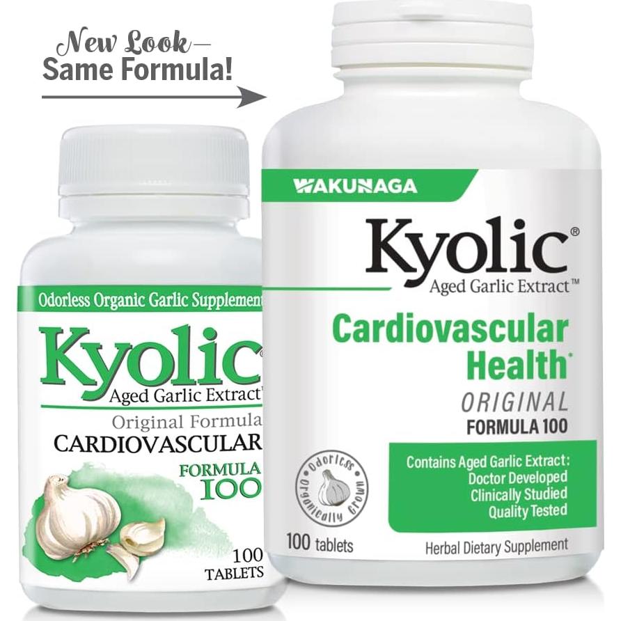 Extracto de Ajo Envejecido Kyolic 100 Tabletas Cardiovascular