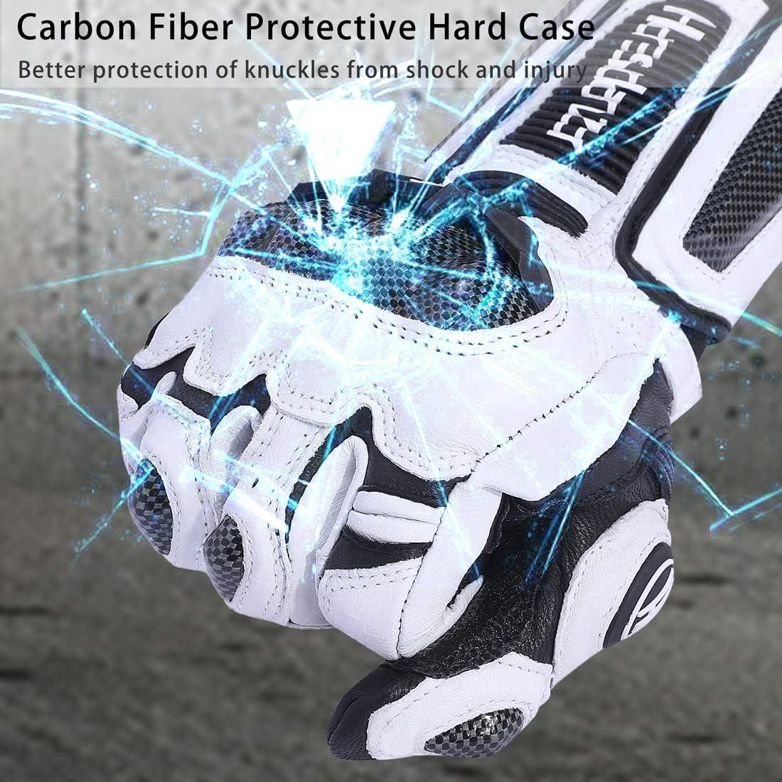 Guantes de motocicleta Harssidanzar KM045 con protección Táctil