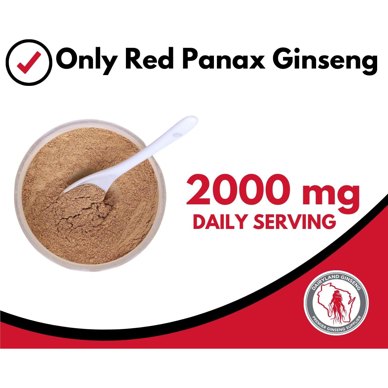 Polvo de Ginseng Panax Rojo Dairyland 226.8 g - Energía y Vitalidad