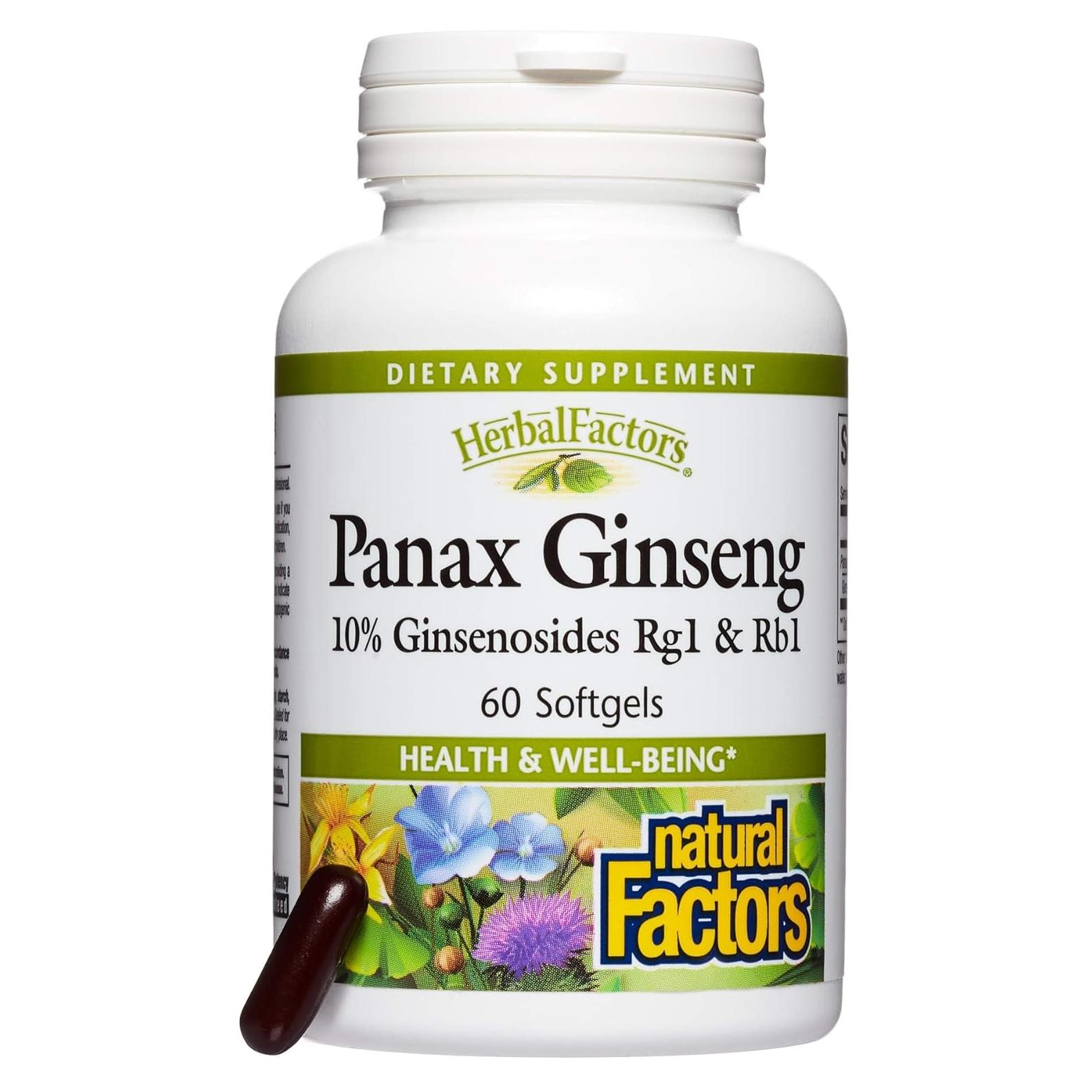 Ginseng Panax HerbalFactors 60 geles blandos - Estrés y Bienestar