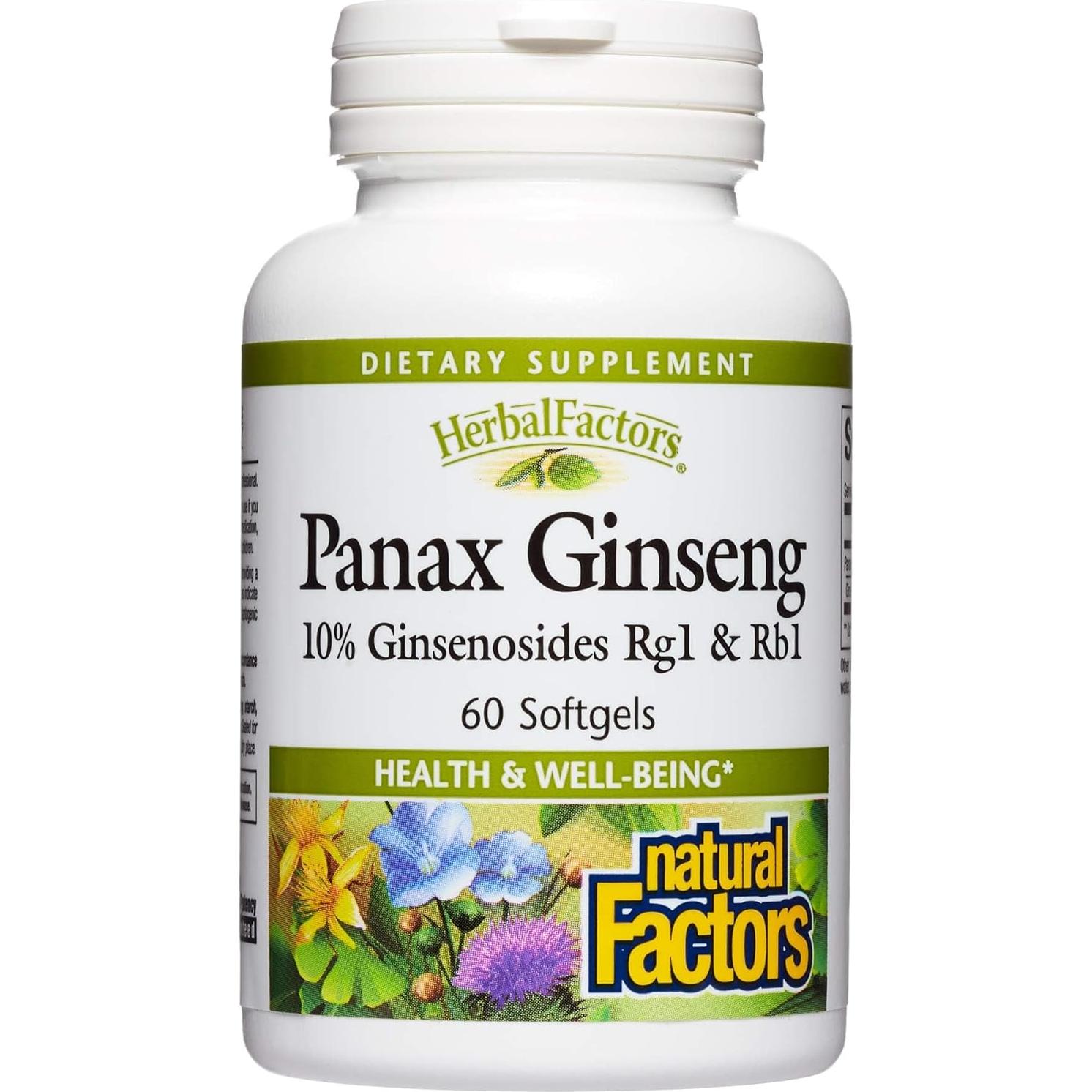 Ginseng Panax HerbalFactors 60 geles blandos - Estrés y Bienestar