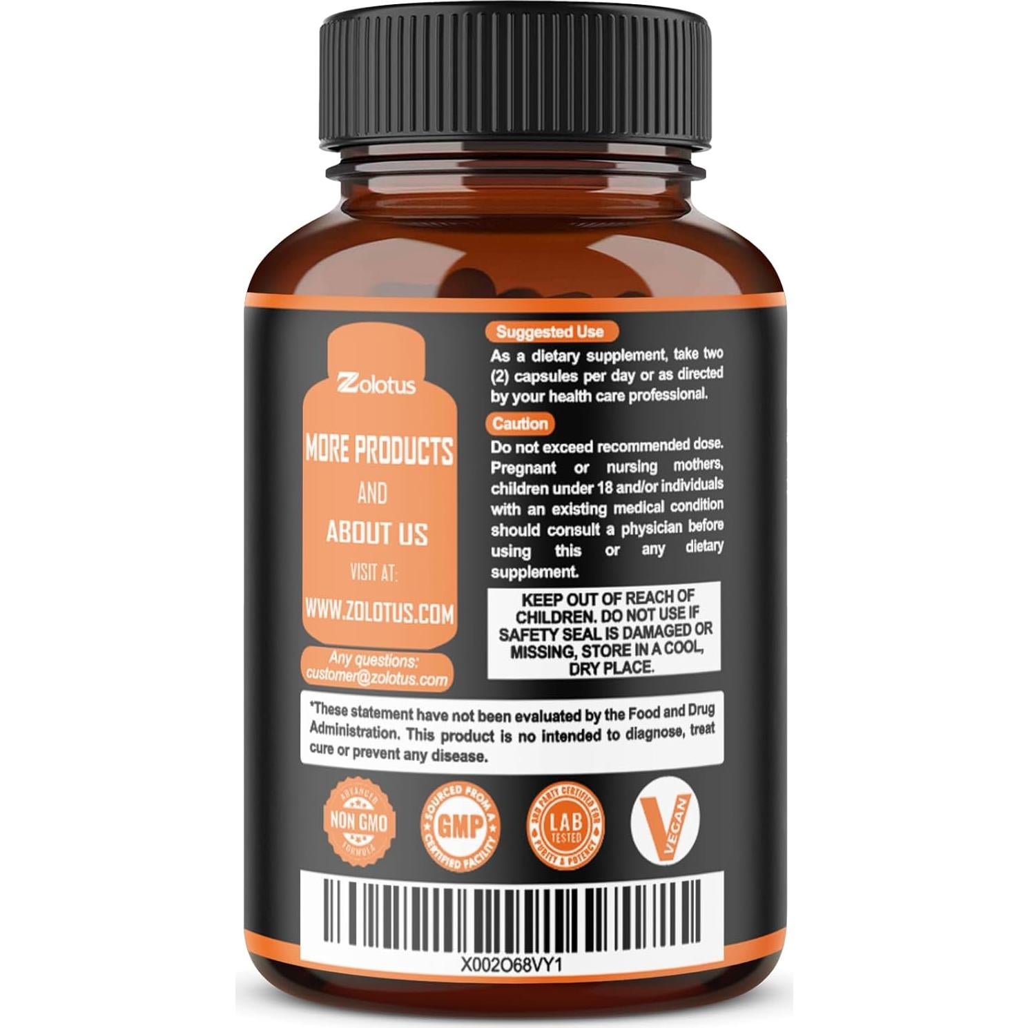 Suplemento Zolotus Ginseng Rojo Coreano + Ginkgo Biloba 120 Cápsulas