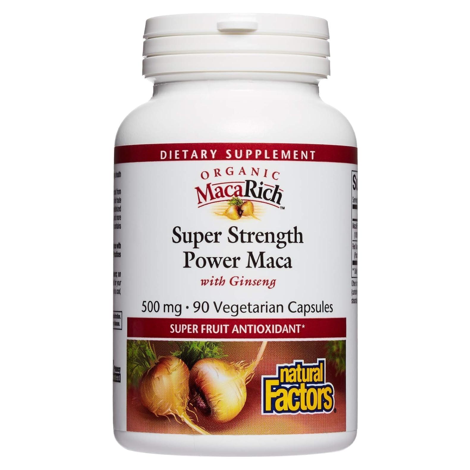 Suplemento Antioxidante MacaRich Natural Factors 90 Cápsulas