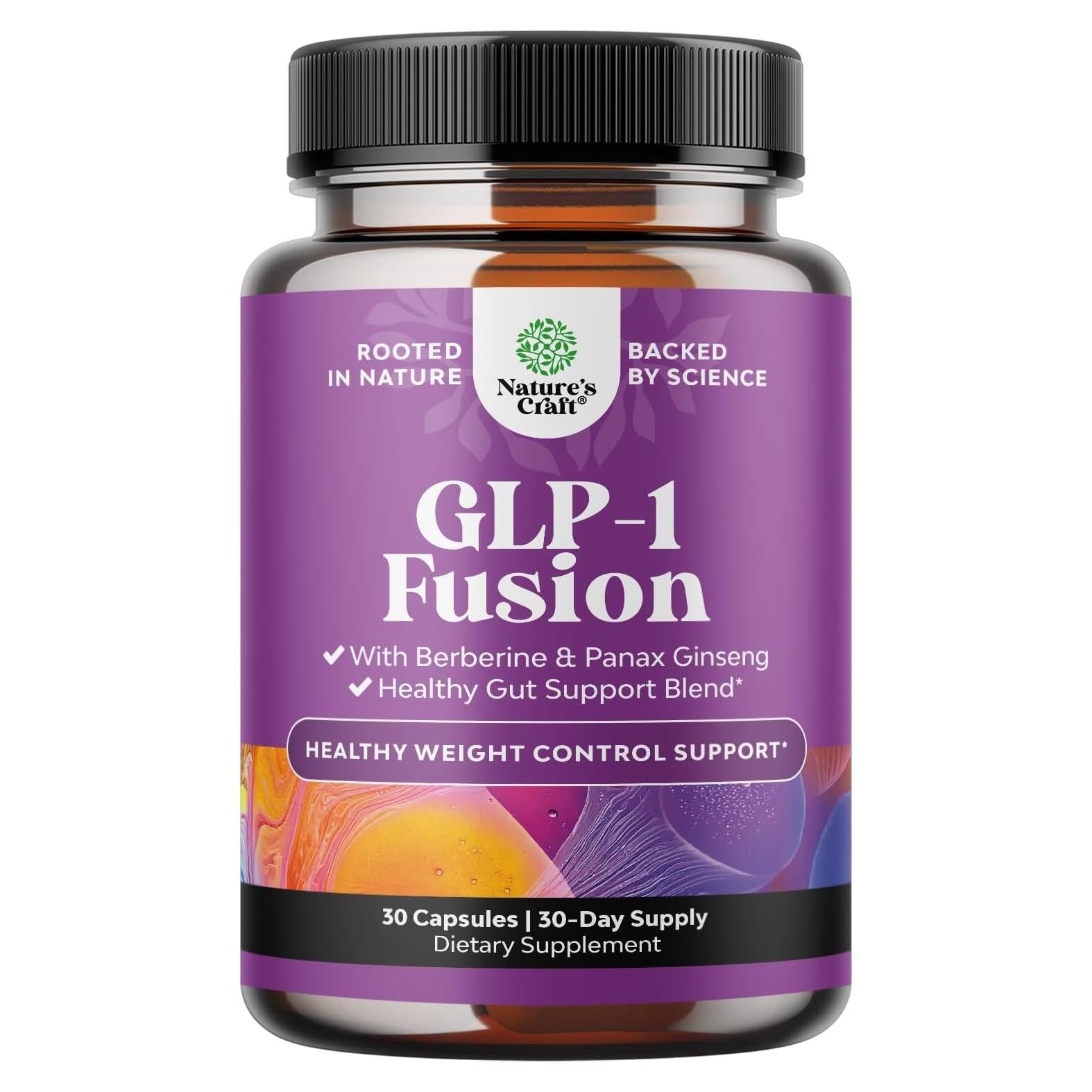 Suplemento de Berberina GLP-1 Natures Craft 30 Cápsulas