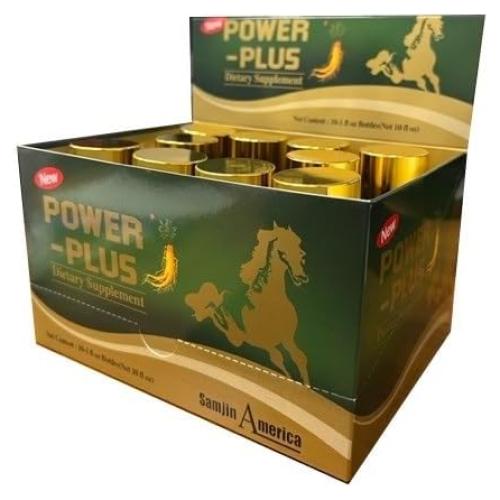 Suplemento Líquido de Ginseng Rojo Coreano Power Plus - 10 Botellas 29.57 ML